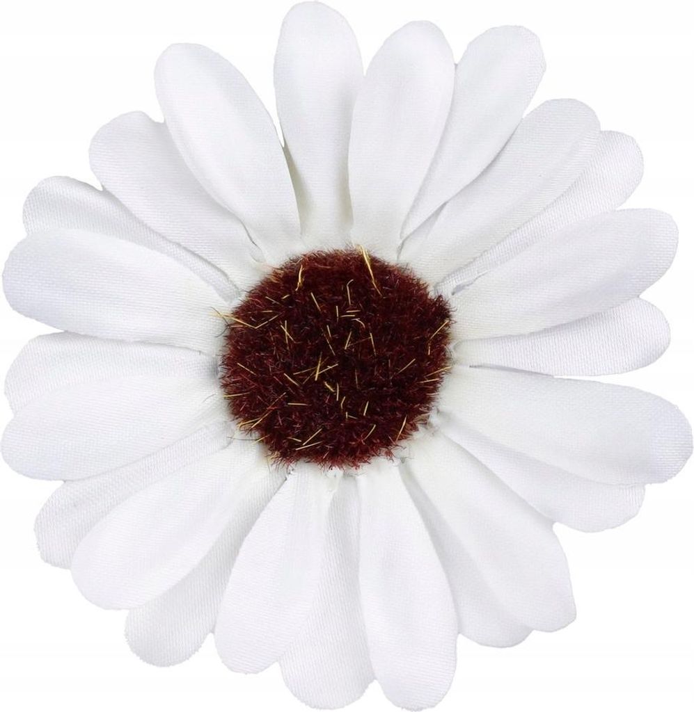 Künstliche Gerbera Blume Mini Kopf J. Creme Deko Hochzeit Taufe 8cm