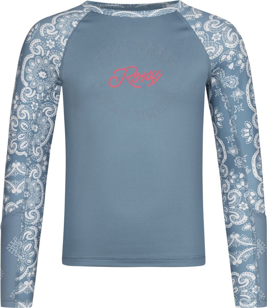 Roxy Jr Aloha Ls Kinder-T-Shirt mit UV-Schutz Blau Produktbild 