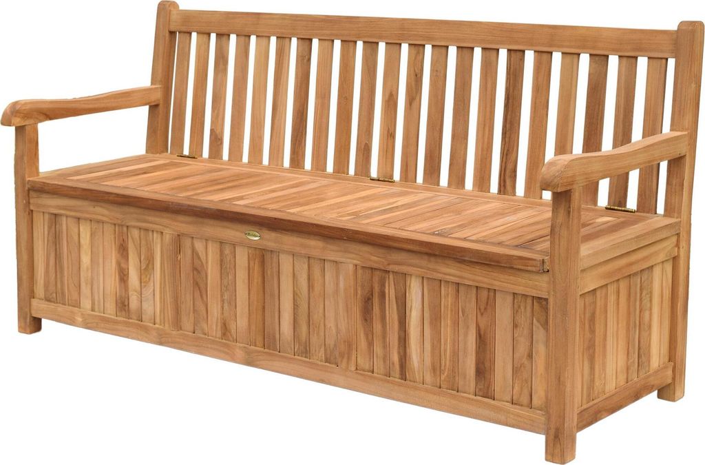 Lestix International Gartenbank Teak Massivholz B 180 H 92 Produktbild 