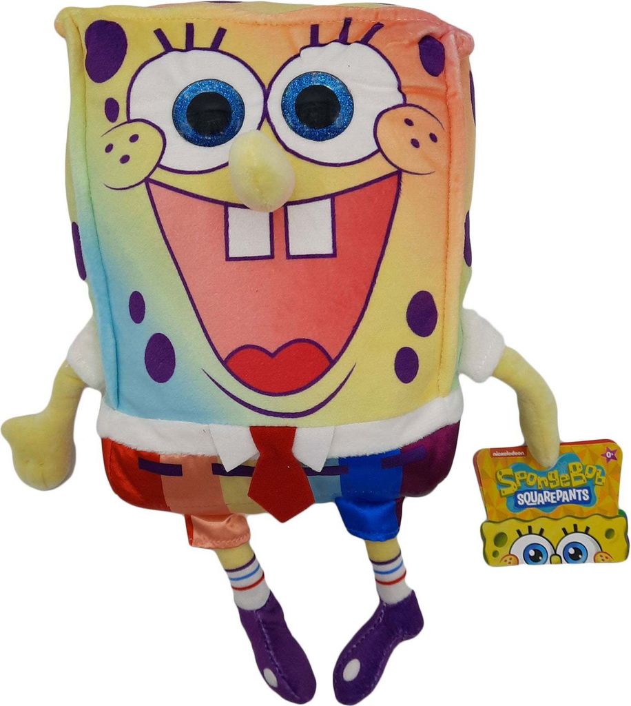 SpongeBob Schwammkopf – Regenbogen Kuscheltier – Play by Play – Plüsch – 30 cm