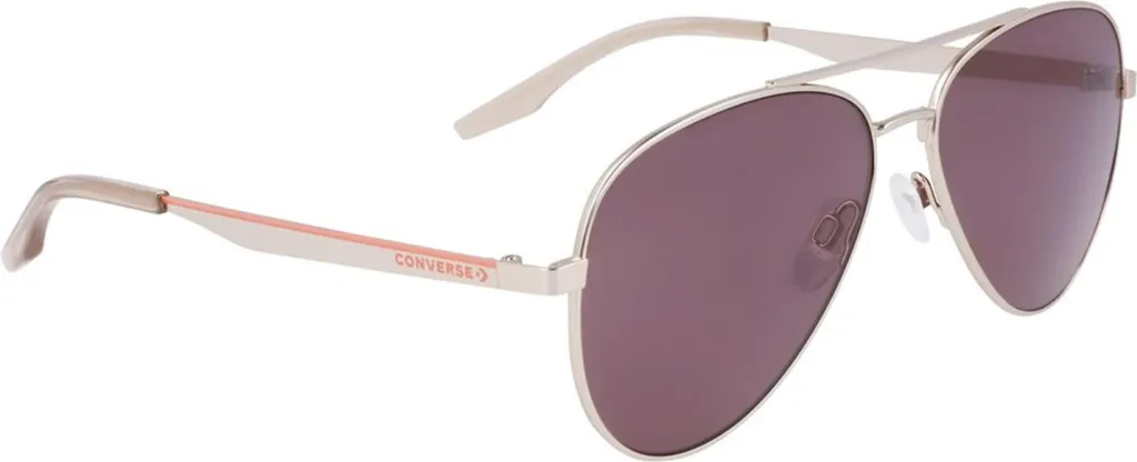 Lunettes de soleil Converse CV105S Elevate Aviateur en métal argenté