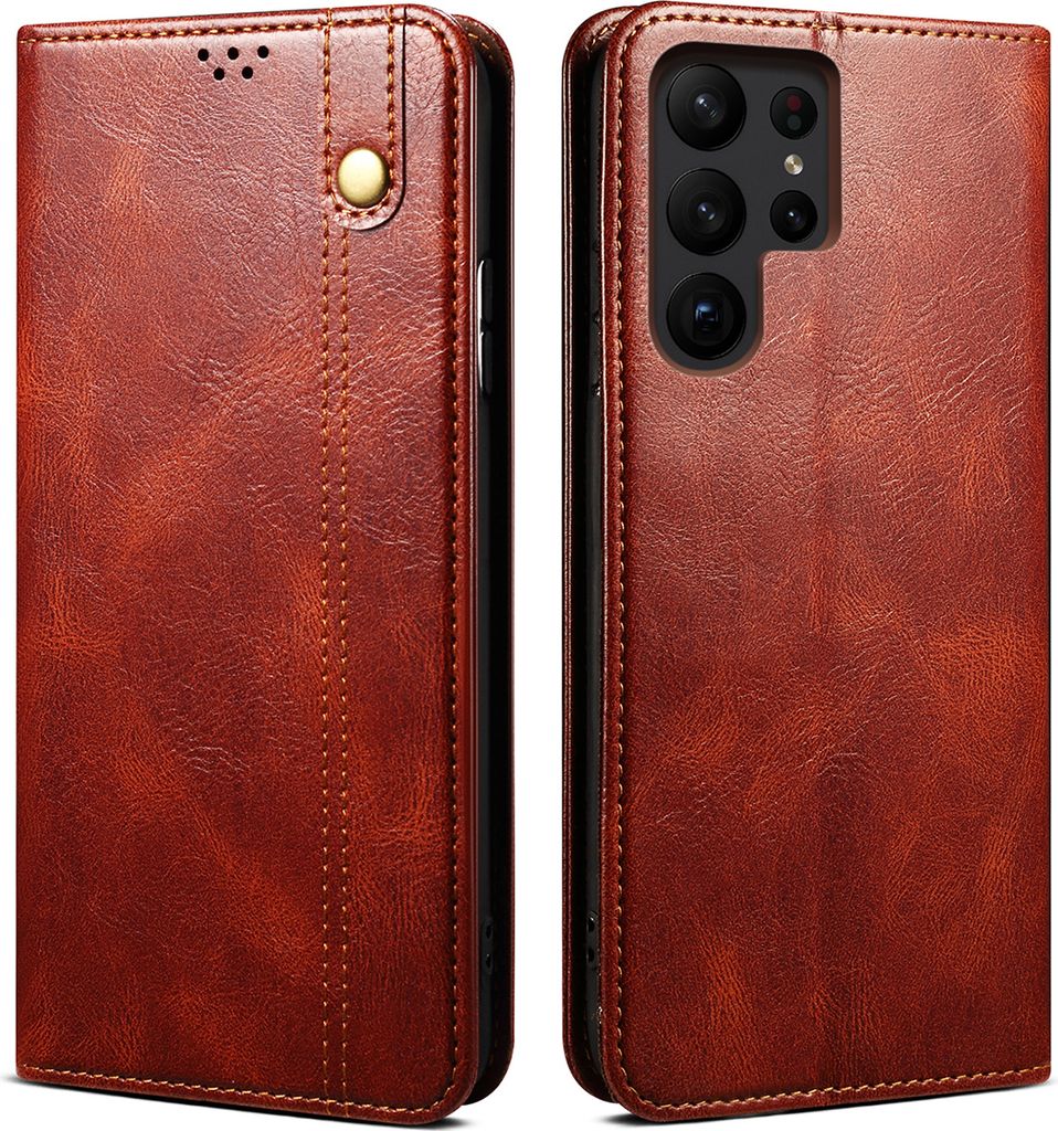 Galaxy S23 Ultra Hülle, Leder Flip Brieftasche Schutzhülle Produktbild 