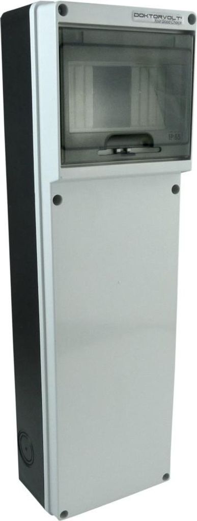 Stromverteiler TD SLIM IP65 6Module Verteilerkasten Feuchtraumverteiler Sicherungskasten Aufputz Doktorvolt 9115