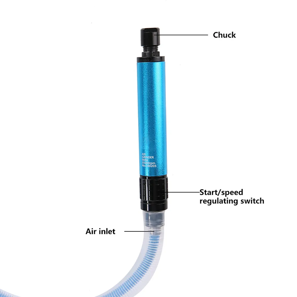 Meuleuse pneumatique fine pour ébavurage précis en zones difficiles - 6