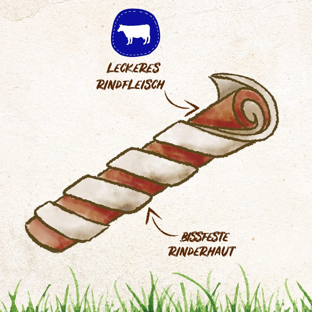 8in1 Delights Beef Twisted Sticks, gesunde Kaustangen für Hunde, 35 Stück