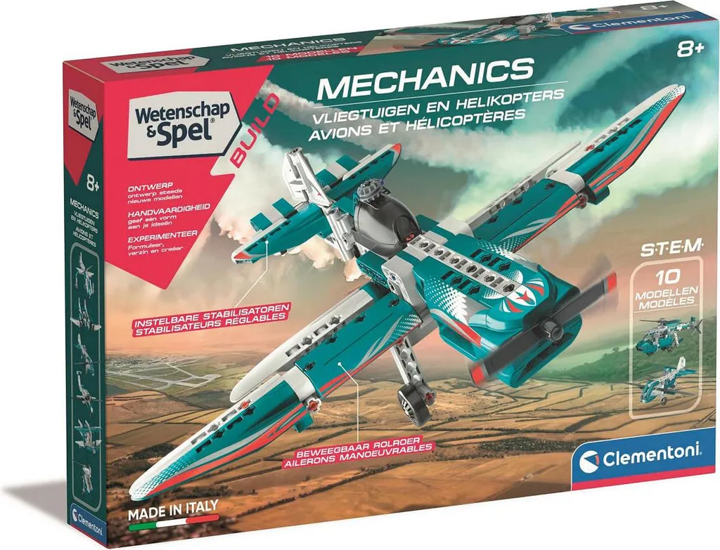 Jeu de Construction Mécanique Avions et Hélicoptères STEM pour Enfant