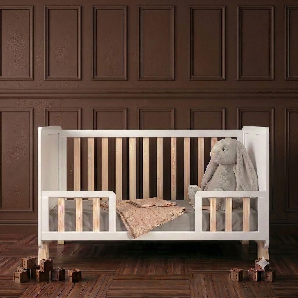Love For Sleep Babybett  Gitterbett Weiß-Kiefer 120 x 60 cm Produktbild 