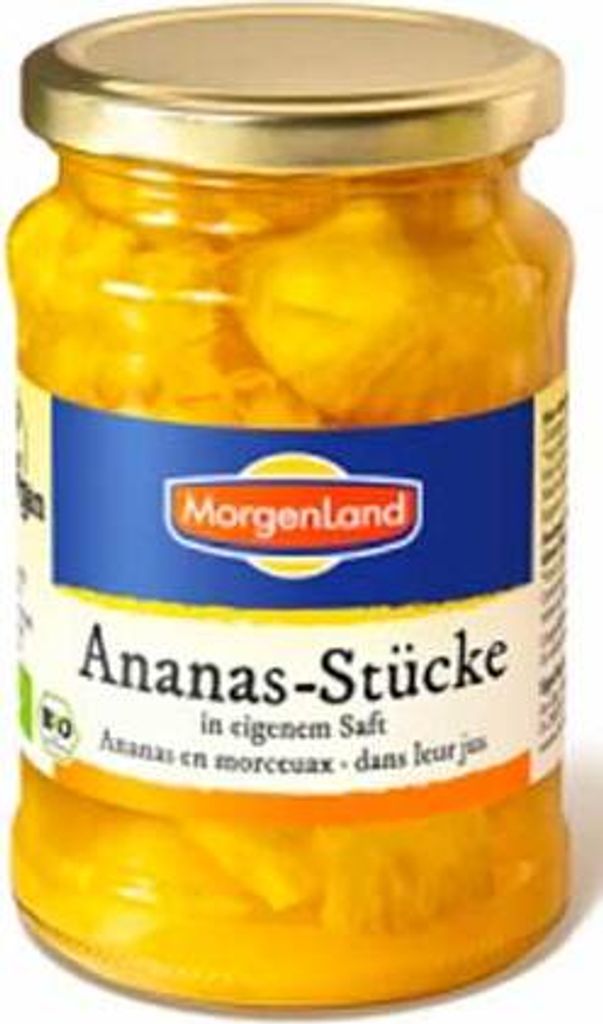 Morgenland Ananasstücke im eigenen Saft - 370ml Produktbild 