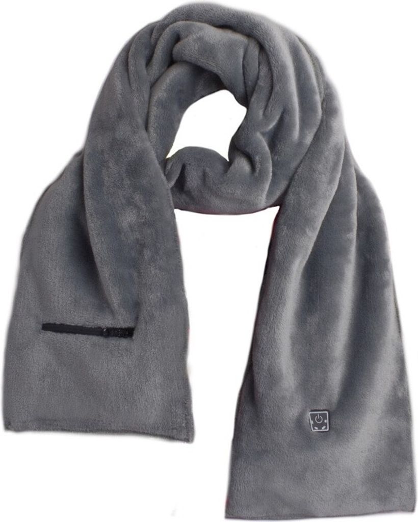 Glovii GA1G, Beheizter Schal, Skifahren, Snowboarding, Uni, Grau, Alle, uni