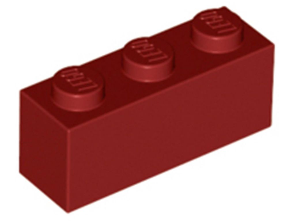 Lego 100 Stück 3622 Stein Brick 1x3 Part Basic Steine 100 Dunkelrot