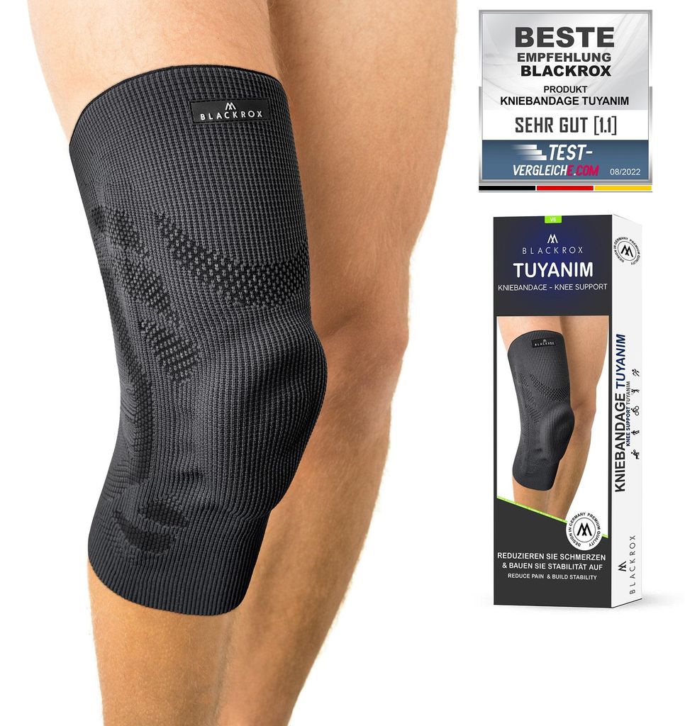 BLACKROX Kniebandage TUYANIM Sport Kraftsport Damen Herren Produktbild 