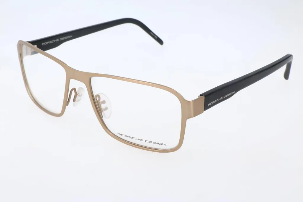 Montatura Occhiali Da Vista Uomo Porsche Design P8291-D - Colore Oro - Lente 55 Mm - Design Esclusivo