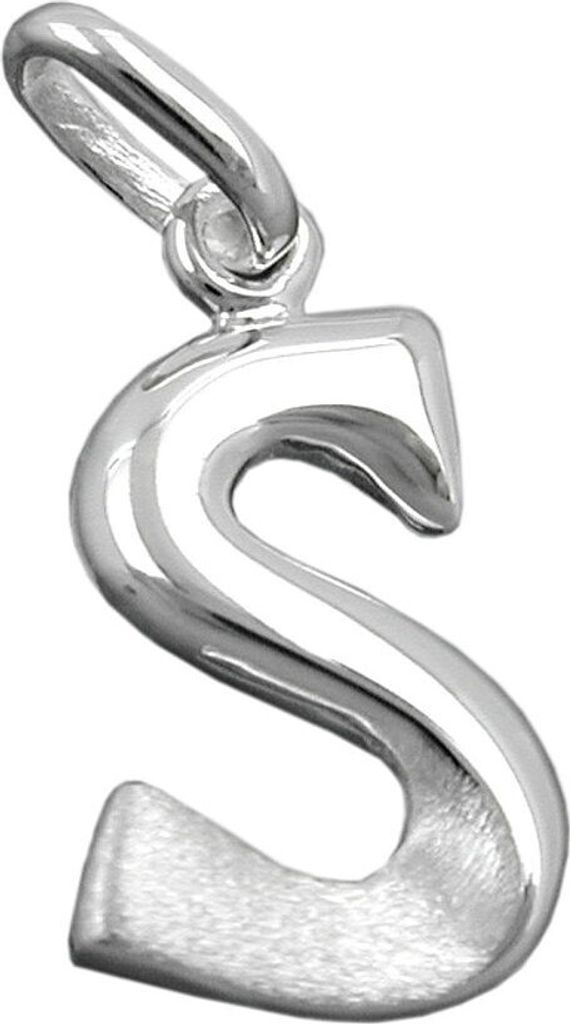 Anhänger Buchstabe S aus 925 Sterling Silber Kettenanhänger für Damen