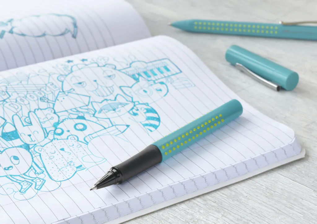 Finewriter Grip 2010 Faber-Castell 140412 à pointe fine turquoise vert
