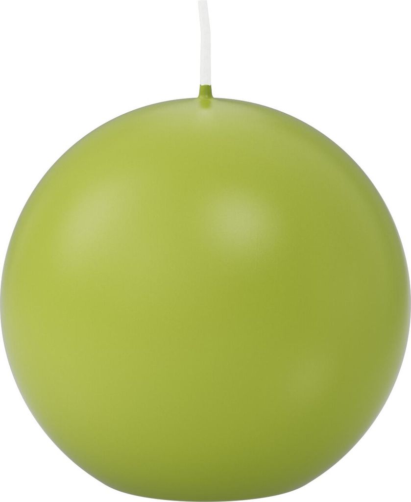 Kugelkerzen Apfelgrün Ø 80 mm, 6 Stück