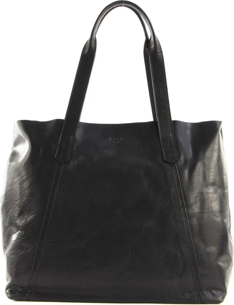 Sac Shopper Noir SADDLER Paris en Cuir Véritable avec Grandes Anses