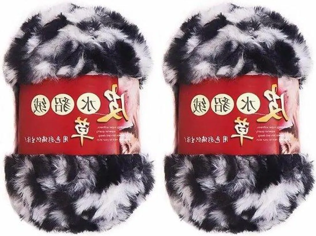 Fil en fourrure douce anti-irritation pour tricot à la main sans douleur