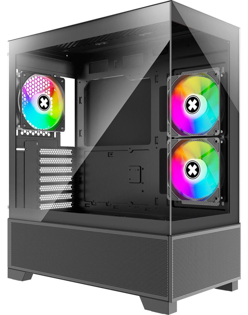 XILENCE Xilent Beam ATX PC-Gehäuse schwarz, X218.ARGB Gaming ATX PC Case