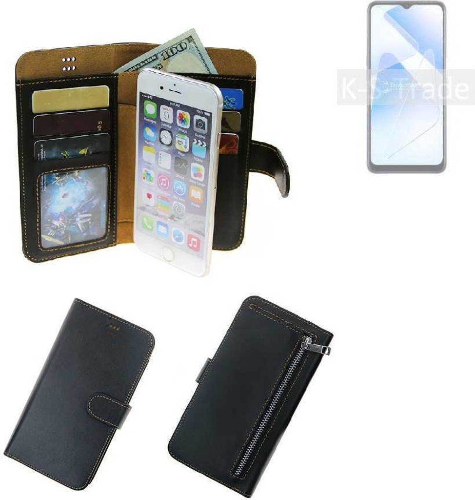 K-S-Trade Schutz Hülle kompatibel mit Oppo A53s 5G Klapphülle Case Phone cover Slim Handytasche Handy Hülle schwarz aus Kunstleder (1 Stk)