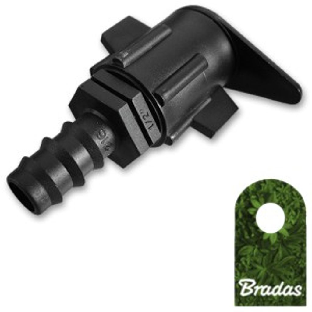 Startverbinder für Tropfschlauch Flachschlauch mit Schlauchstecker 16mm Bradas 7249