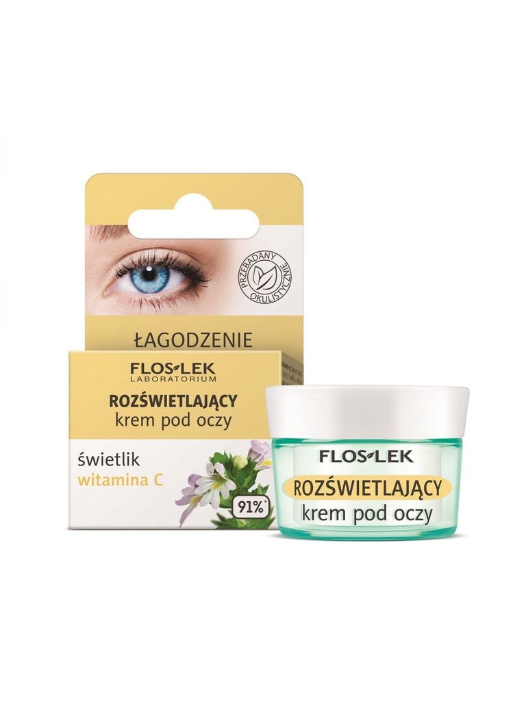 FLOSLEK Pharma Eyebright Illuminating Eye Cream mit Augentrost und Vitamin C 15ml
