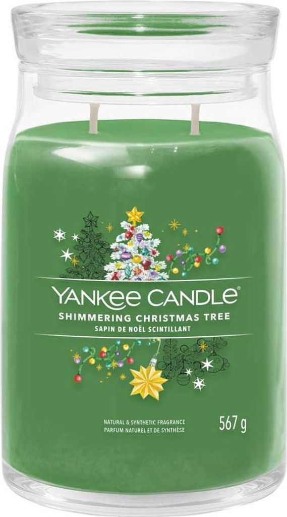 Yankee Candle Shimmering Christmas Tree 567 g Immagine del prodotto 