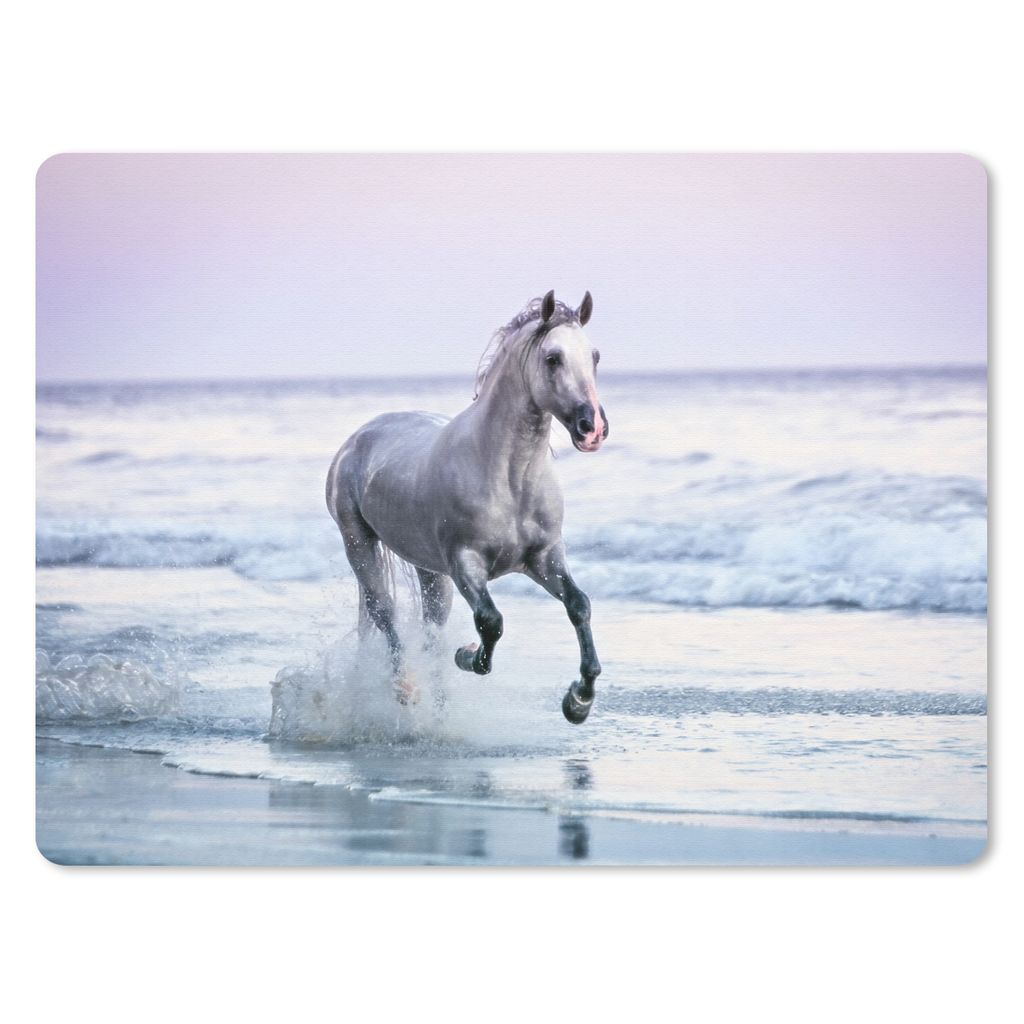 MuchoWow Mauspad Mousepad Pferd - Meer - Pastell 40x30 cm - Mousepads - Maus Mat - Pad - Mausunterlage - Anti Rutsch