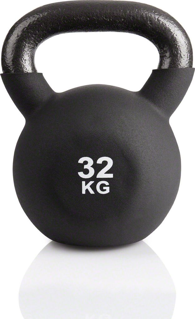 Kettlebell, Kugelhantel, Kugelgewicht, Kraftsport, Hantel, Fitness 32 kg Schwarz