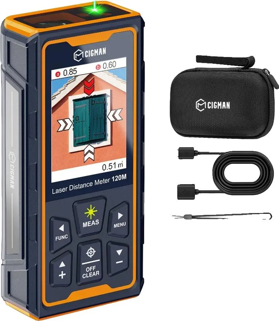 Télémètre laser CD-120G avec caméra zoom 4x et mesure de distance 120m