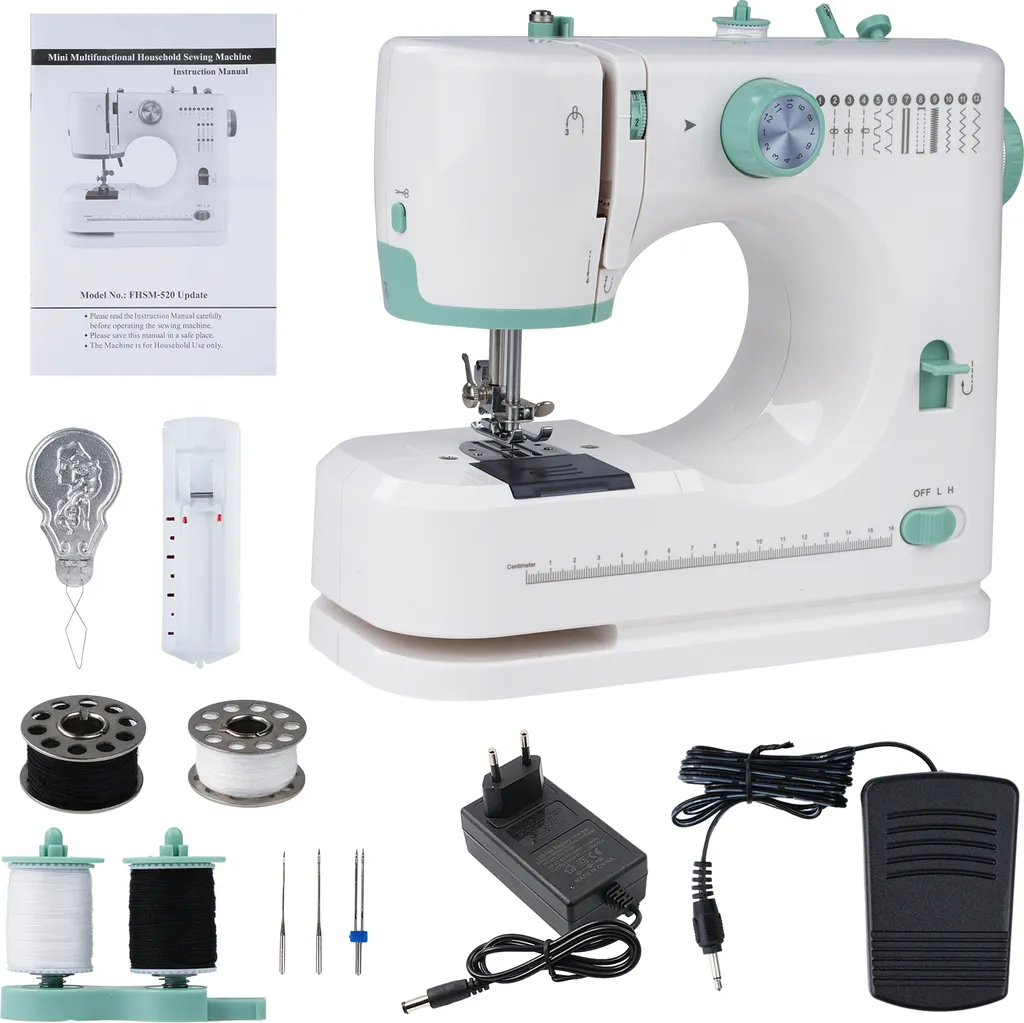 Machine à coudre domestique portable 12 points de couture et pédale