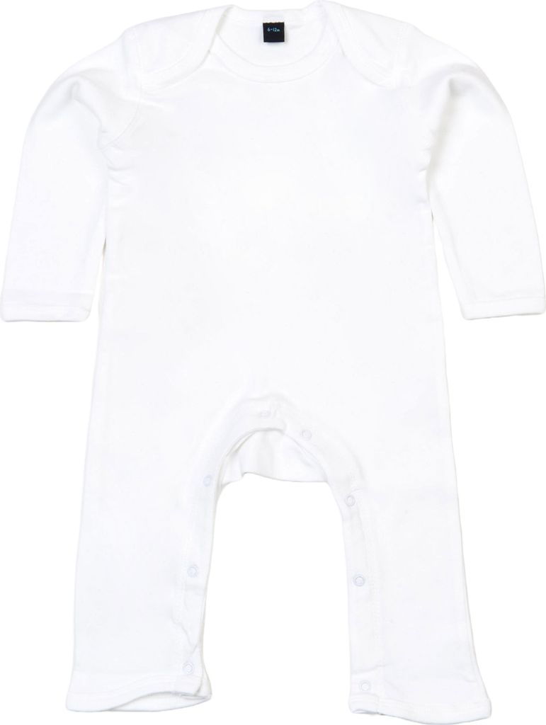 Babybugz - Strampler für Baby Langärmlig BC5470 (80) (Weiß)