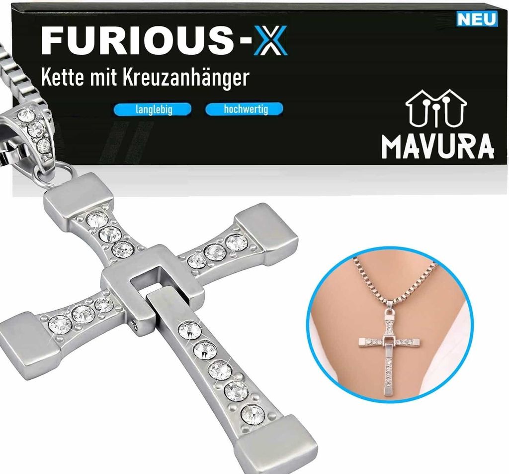 FURIOUS-X Fast Furious Vin Diesel Dominic Toretto Collier Image du produit 