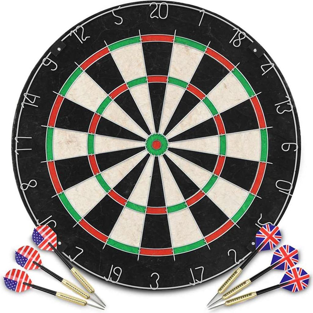 vidaXL Professionelles Dartboard Sisal mit 6 Darts und Produktbild 