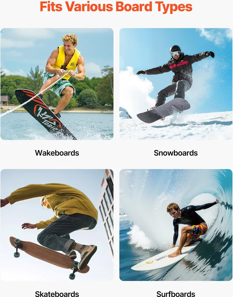 Présentation et rangement de surf avec ce rack mural à 5 niveaux