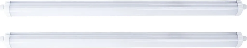 Plafonnier LED 120cm pour pièce humide lot de 2 rampes 4320 lumens 4000K