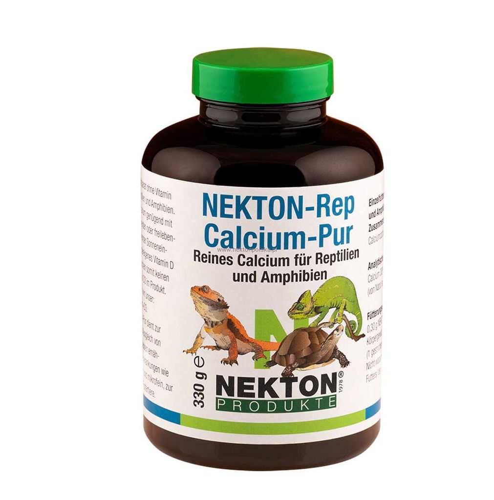 NEKTON Calcium Pur 120g - Reines Calcium für Reptilien und Amphibien, hochwirksam, ohne Vitamin D3