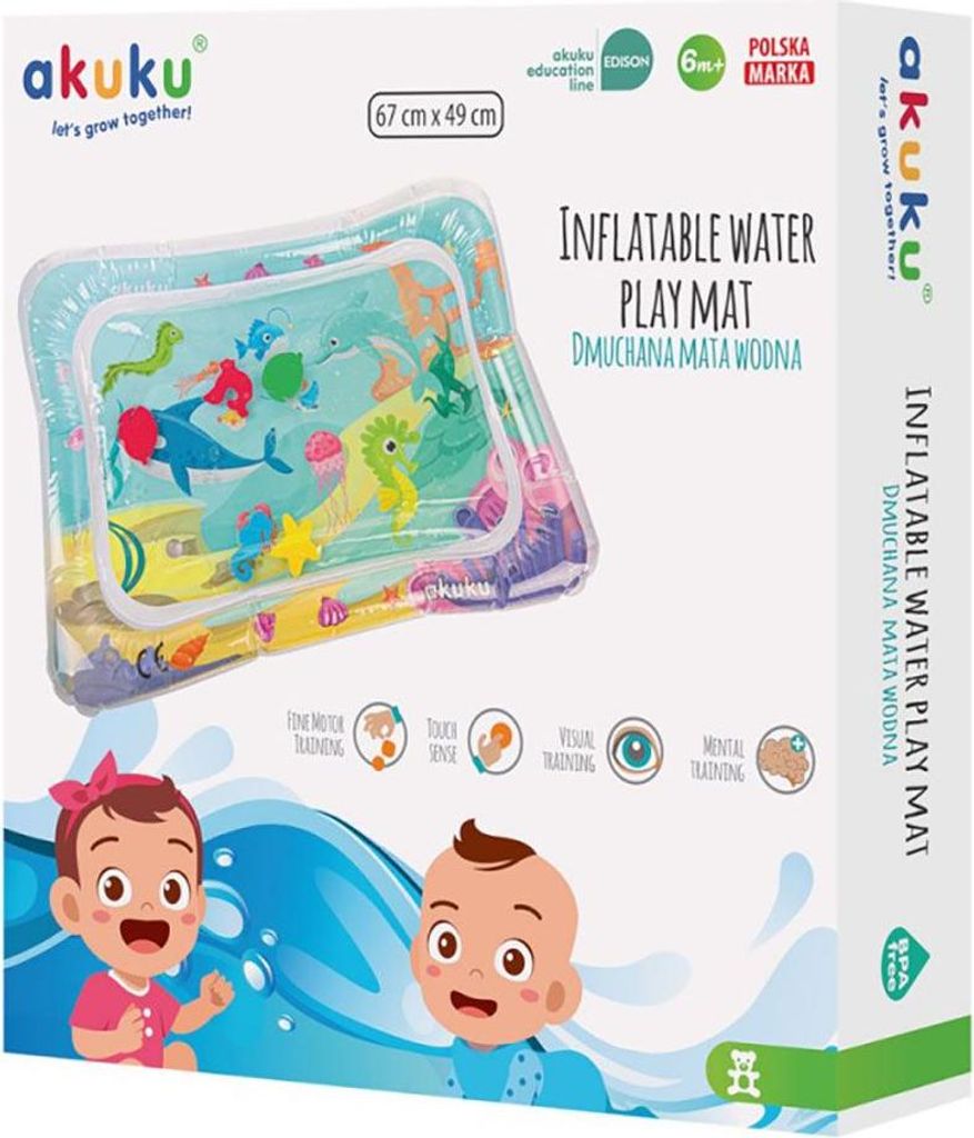 Alfombra inflable de colores para agua, Akuku Imagen del producto 