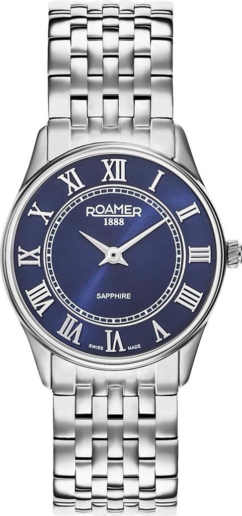 Damenarmbanduhr ROAMER 520820 41 45 50 klassisch blau für Senioren