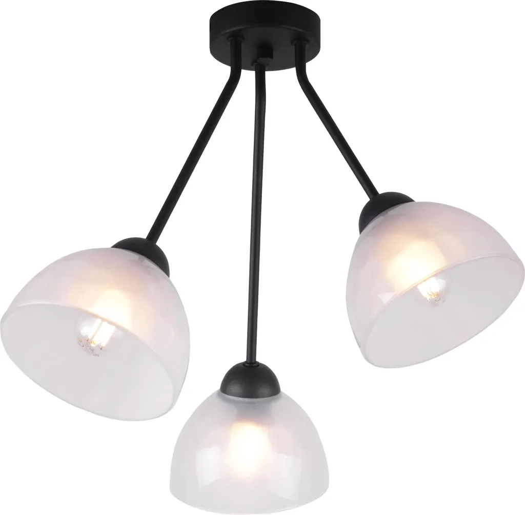 Venice Trio: Plafoniera Design Vetro Opalino E27 - Eleganza Pura