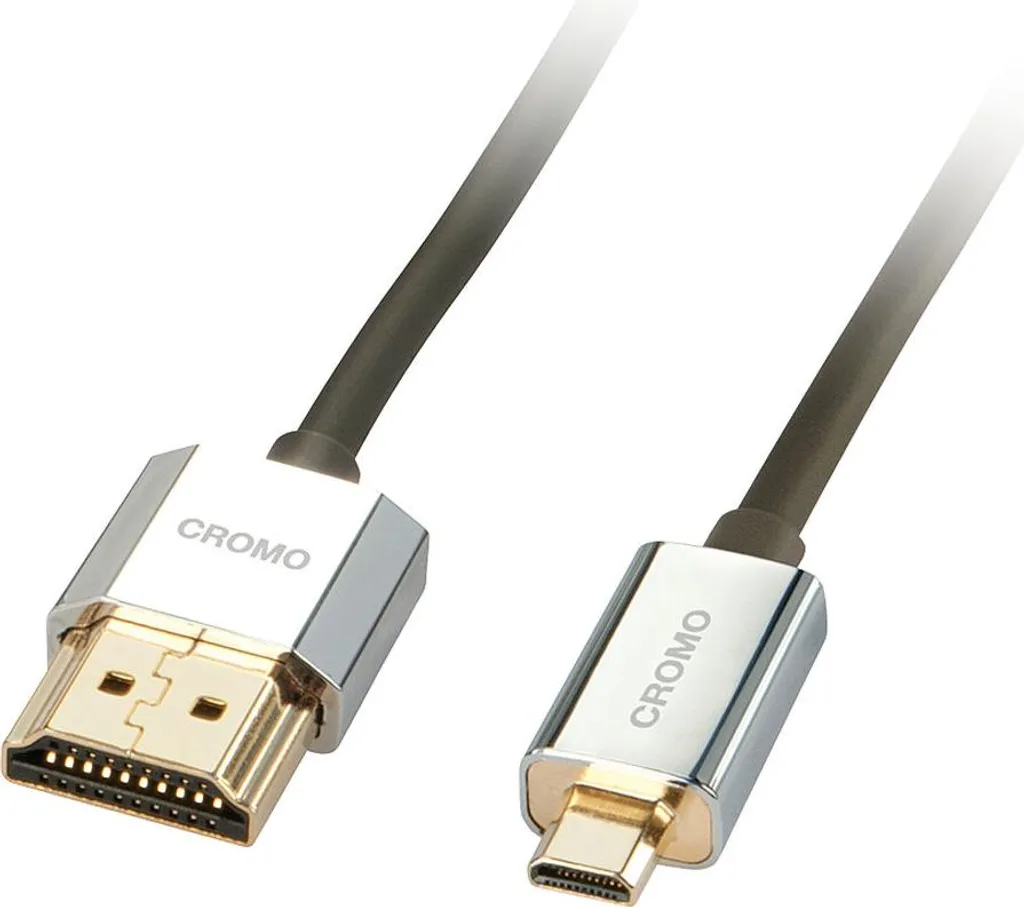 Lindy Cromo Slim HDMI a Micro HDMI 1m - Cavo High Speed 4K 60Hz