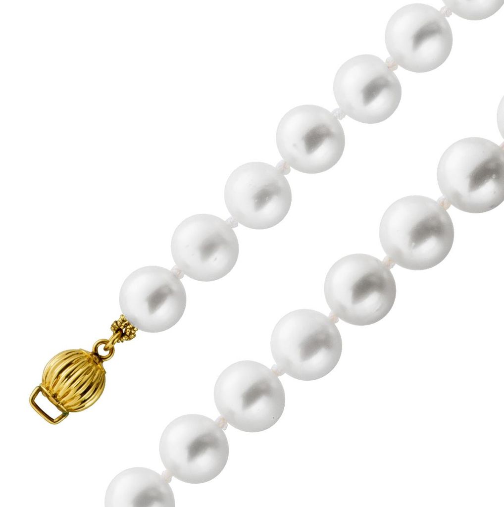 Perlenarmband Süßwasserperlen 6.8mm Gold 585 14K 20