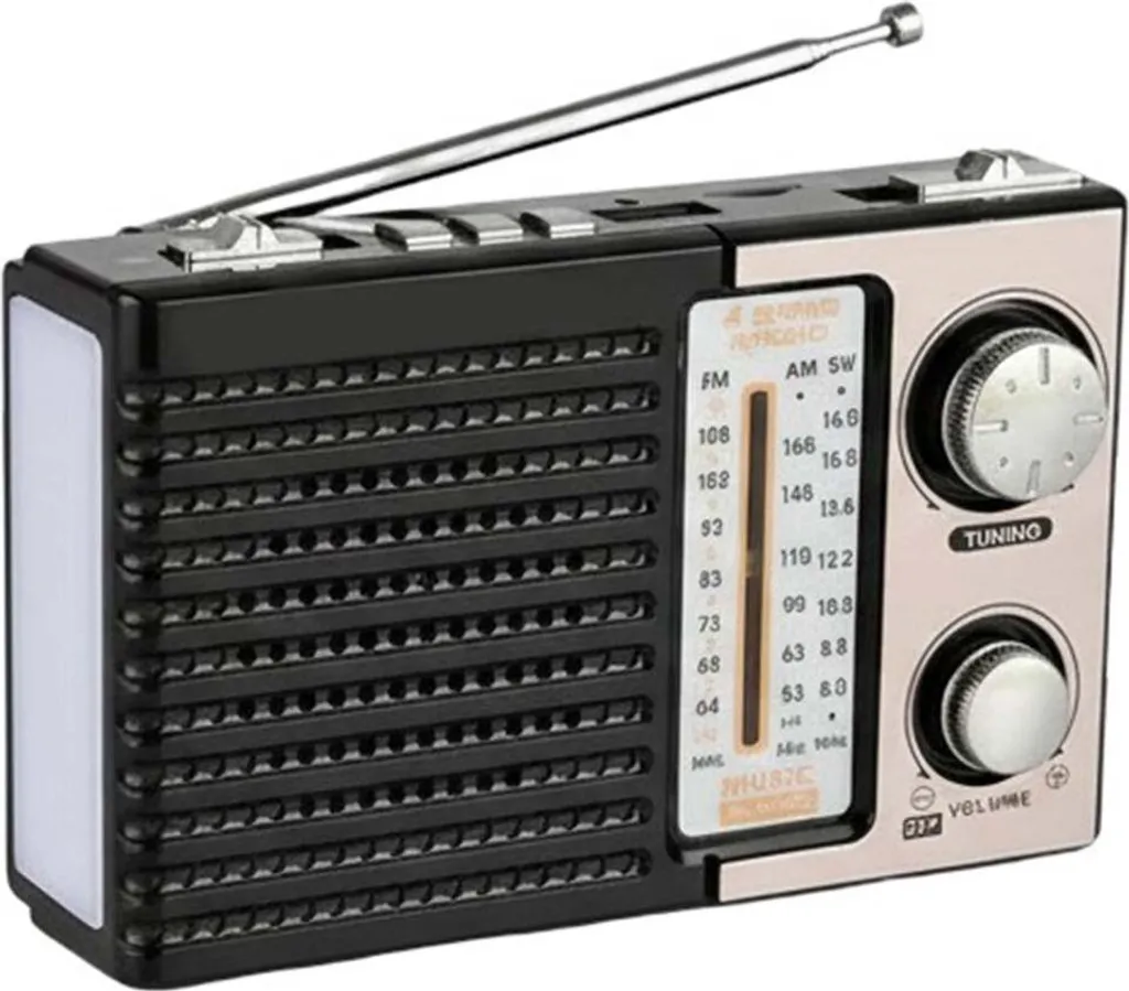 Avizar, radio multibanda FM/MW/SW con antenna telescopica, oro