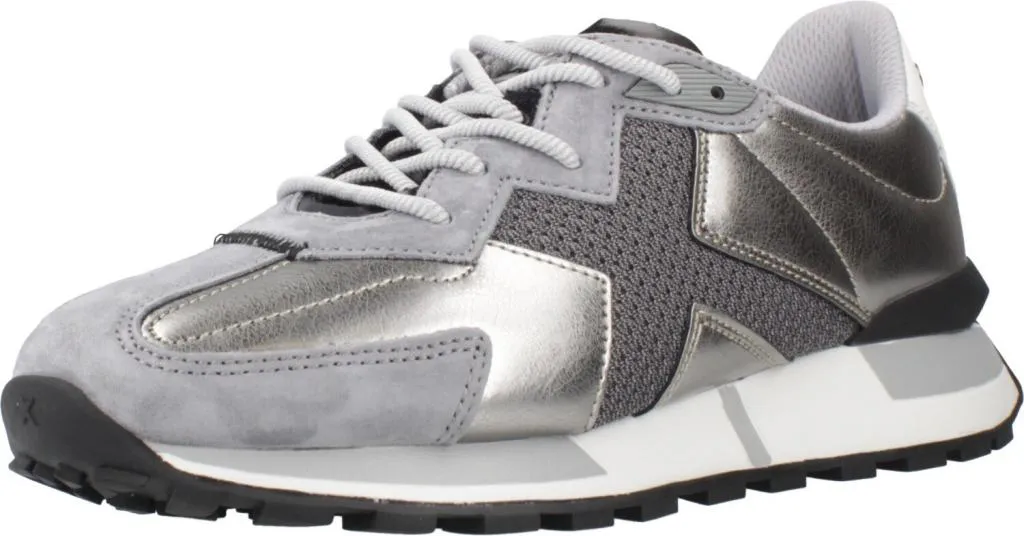 Basket de Sport Femme Munich 8189019m Grise pour Loisirs et Détente