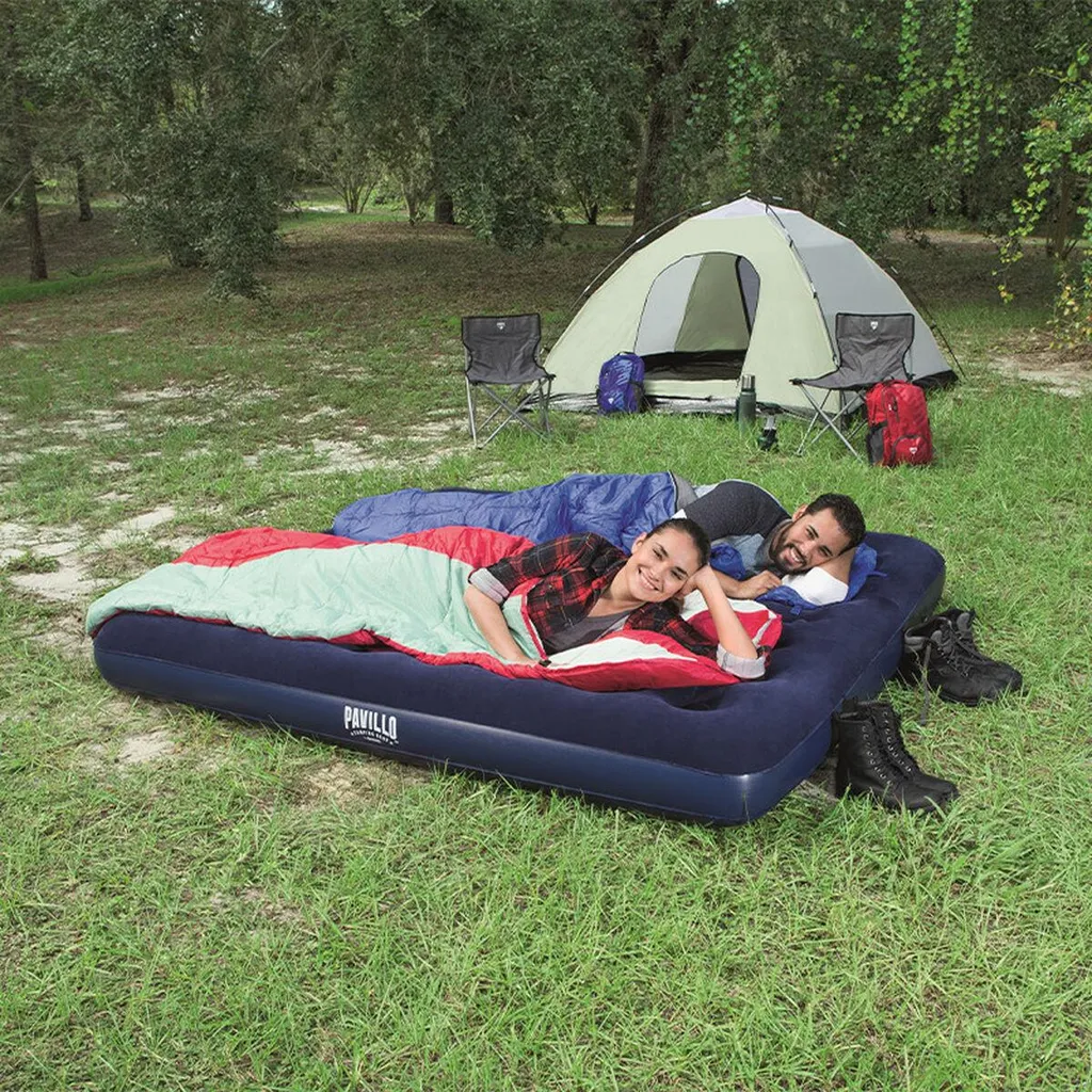 Matelas pneumatique Bestway King 203x183cm surface floquée douce - 3