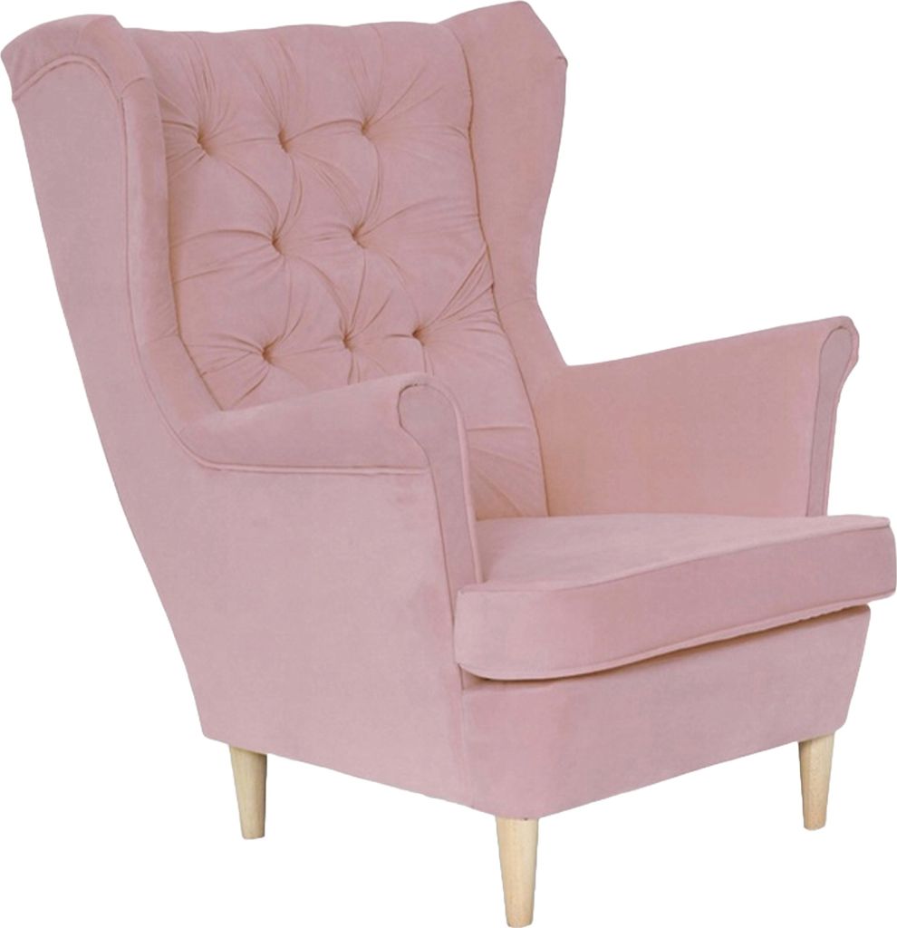 Family Meble Ohrensessel Gaja Relaxsessel Skandinavisch Bequemer Sessel Loungesessel Fernsehsessel Für Wohnzimmer Schlafzimmer Büro (TRINITY 19)