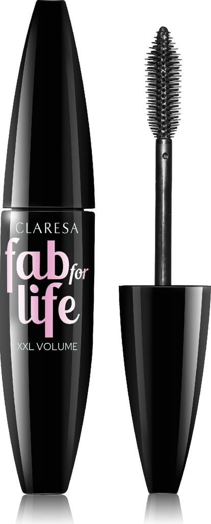 CLARESA FAB FOR LIFE Mascara - Wimpernverlängerungseffekt - 01 Tiefschwarz 12 ml