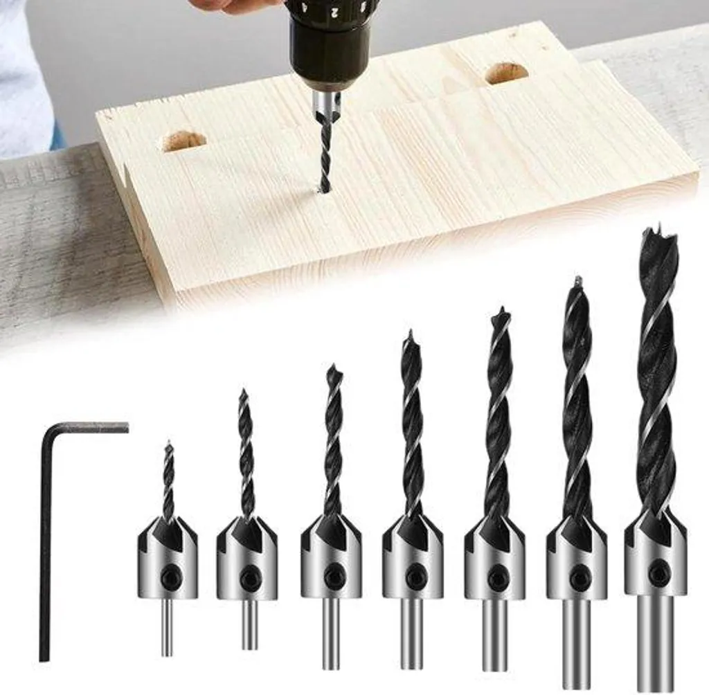Set d'accessoires de vissage à frapper pour menuiserie et plasturgie pro