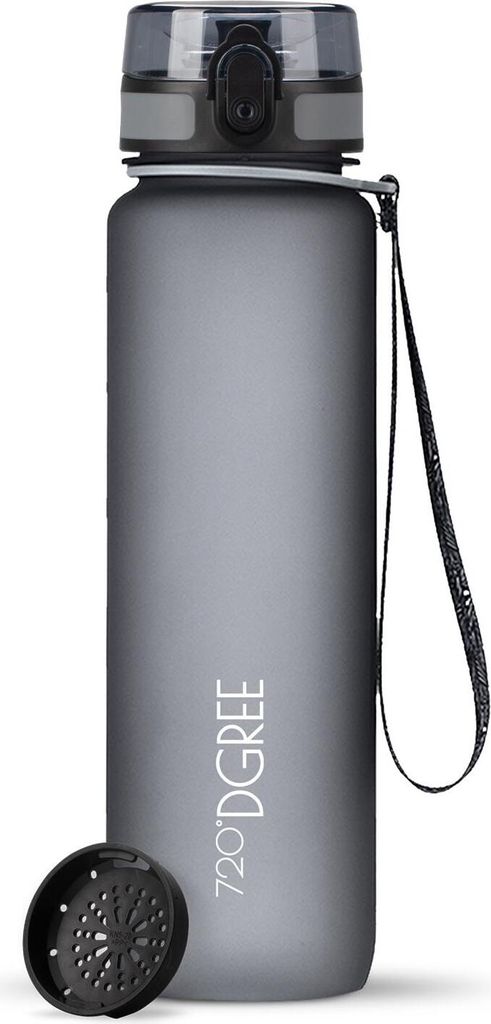 Borraccia 720°DGREE uberBottle softTouch con filtro, grigio Immagine del prodotto 