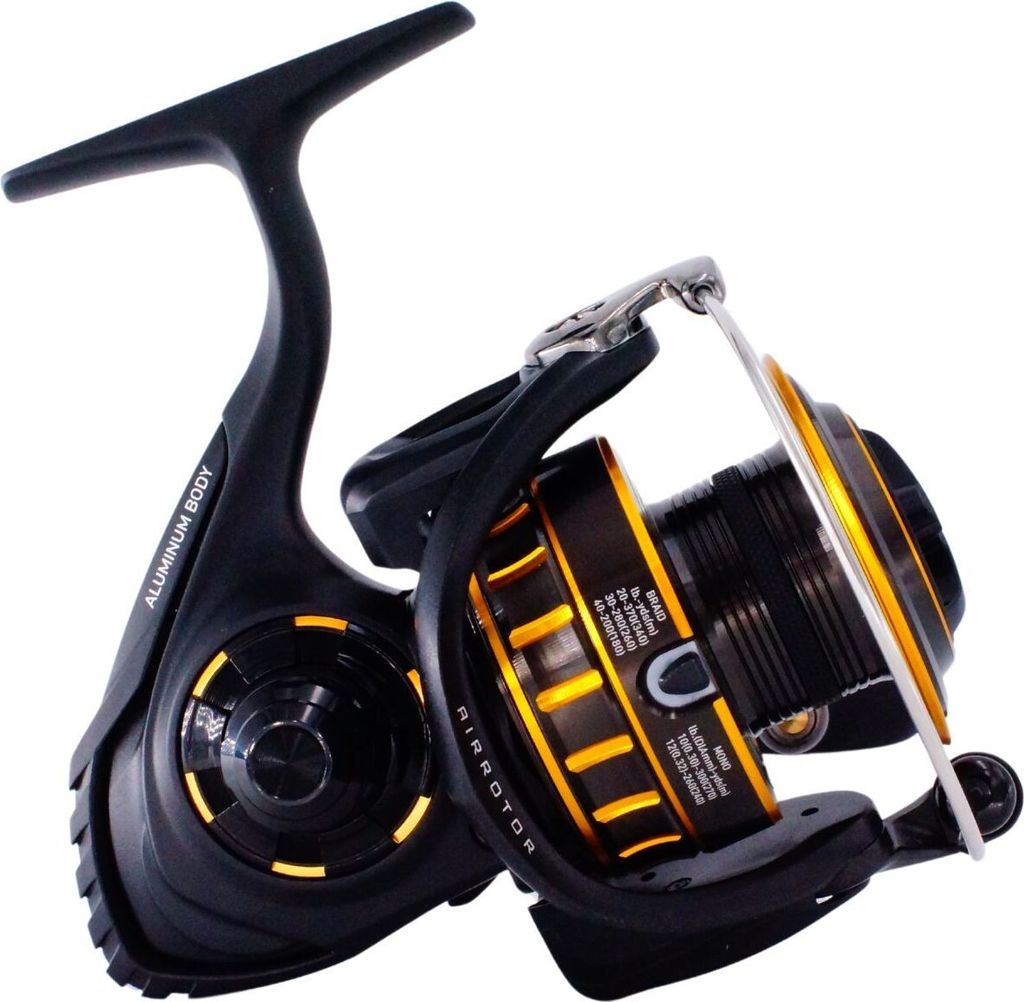 Moulinet De Pêche Spinning Daiwa BG 4500 - Ambidextre - Frein Avant - Pour Pêche En Mer - Ratio 5.7:1