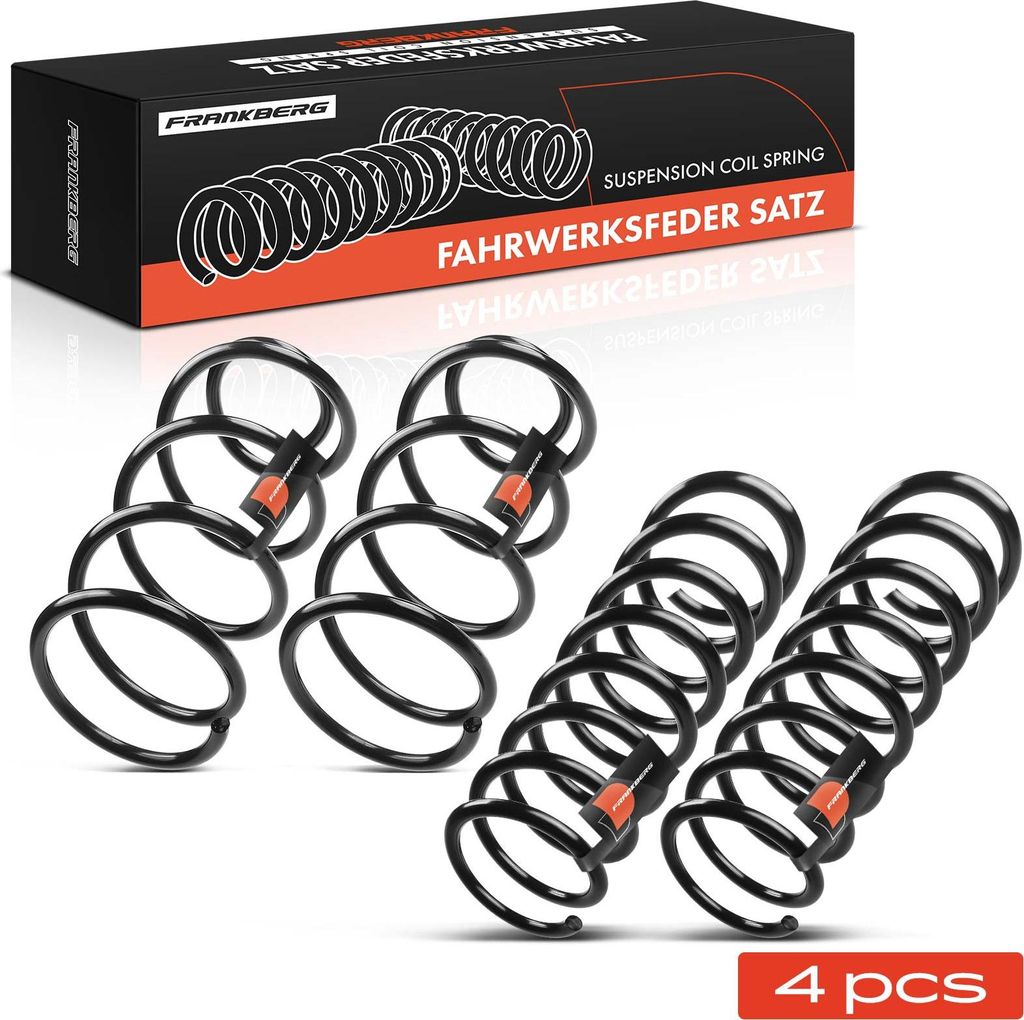 Frankberg 4x Fahrwerksfeder Vorne Hinten für Ford Focus III 2.0L